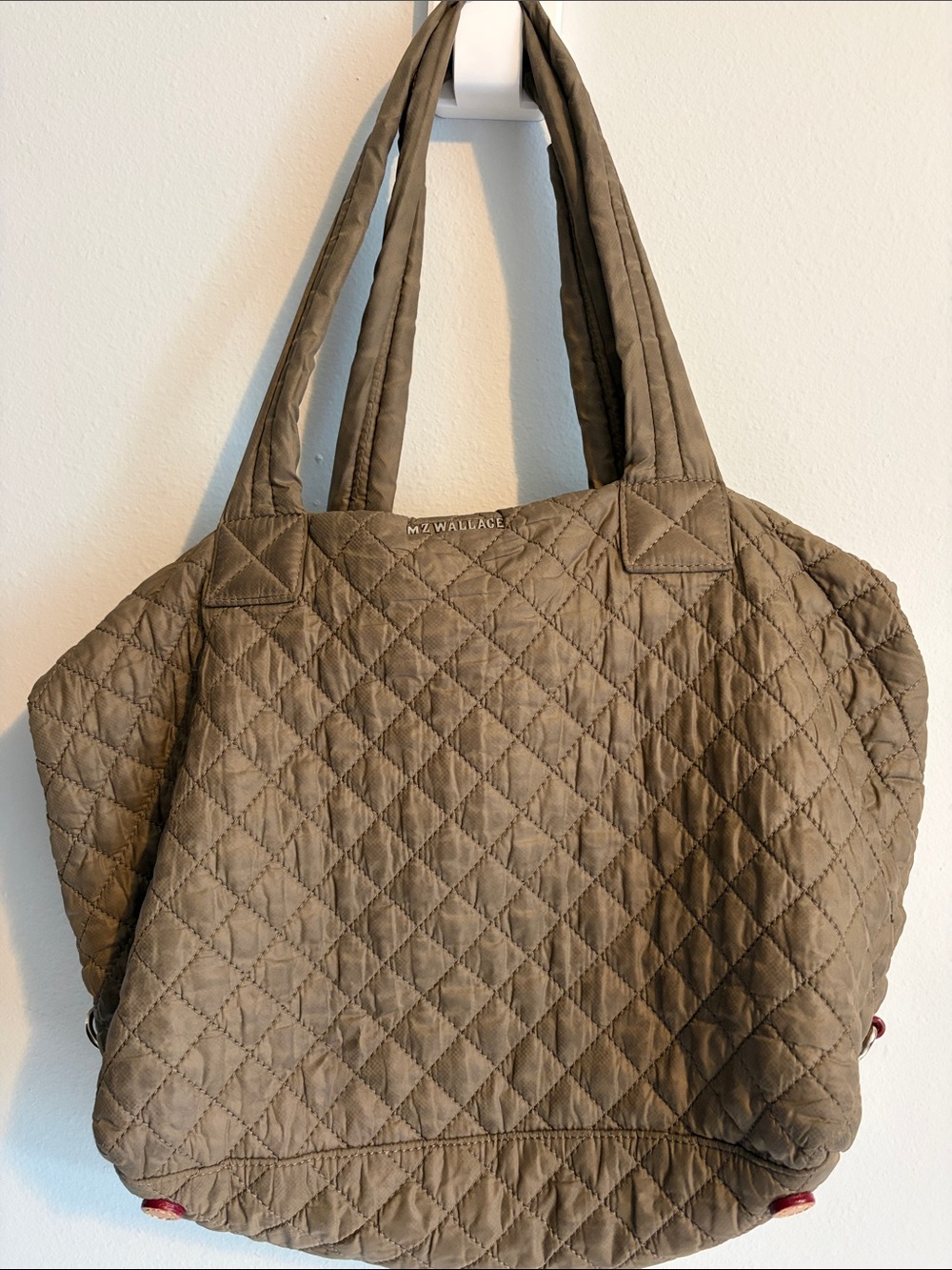 MZ Wallace Quilted Tote in Olive
